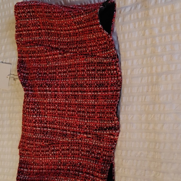 NWT Zara Tweed Bandeau/Crop Top - Picture 2 of 10